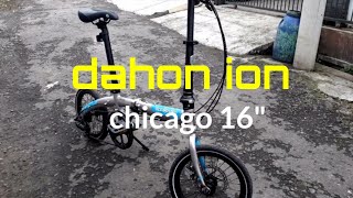 Sepeda lipat Dahon Ion chicago 16 inchi