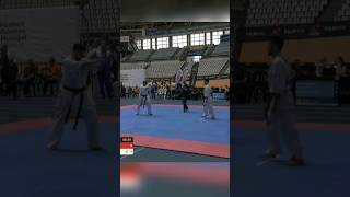 Aligismat hasanov  final seconds of the round  #karate #kyokushin #figt