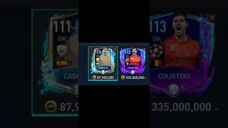 Courtois vs Casillas Fifa mobile cards #football #youtubeshorts #fyp