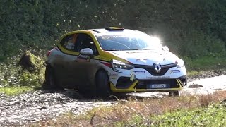 Rallye de Wallonie 2021 | Shakedown | Slippery corners - Mistakes - Pure Sound