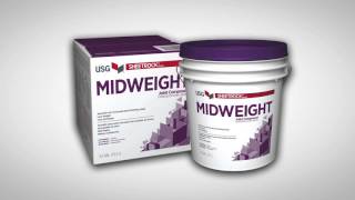 The Benefits of USG Sheetrock® Brand Midweight™ All Purpose Joint Compound