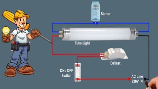 tube light circuit wiring diagram