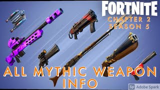 How & Where To Get The Mythic Weapons In Fortnite #Shorts