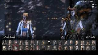 MKX (PS4) Online Casuals - Compbros (Cassie/Sonya) vs. WILLIAM_DE_SADE (Shinnok) -  9/16/16