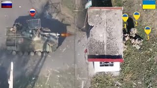 HIMARS destroys a huge Russian convoy with precise hits! The Best Moments