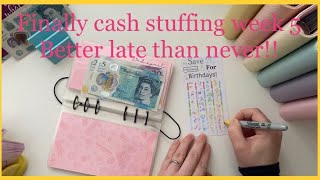 Finally cash stuffing week 5 March * £706 in cash and place holders * Happy Easter 🐣 💕