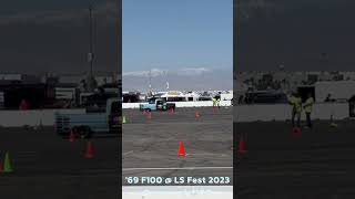 Insane '69 F100 @ LS Fest 2023 Autocross: Carbon Fiber, Crown Vic & Outcast Autoworks suspension!