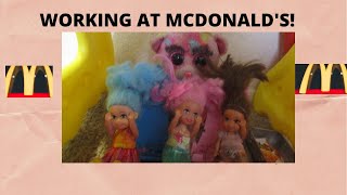 WORKING AT MCDONALD'S! Ep. 39 ~Dancing Toys Channel~