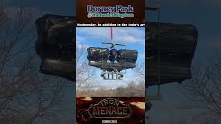 Iron Menace B&M Dive Coaster Construction Update January 5th, 2024 #shorts