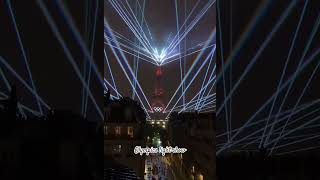 Olympics light show at Eiffel Tower #paris #olympics #lightshow #trending #video #viral #shorts