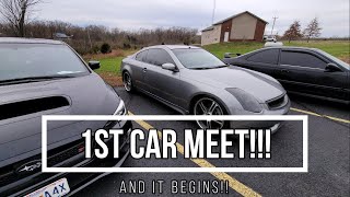 Taking The G35 to 1st Local Car/Bike Meet