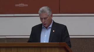 Miguel Díaz-Canel en la clausura del V Periodo Ordinario de Sesiones de la Asamblea Nacional/Parte 1