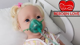 Silicone baby goes to the Hospital Reborn role play