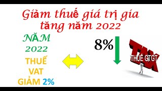 THAY ĐỔI THUẾ GIÁ TRỊ GIA TĂNG (VAT) TRONG NĂM 2022 THEO NGHỊ QUYẾT 43/2022/QH15 NGÀY 11/1/2022