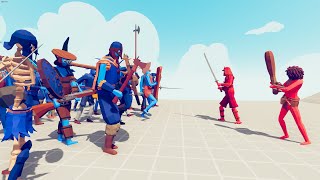 SAMURAI + CLUBBER vs EVERY UNIT | TABS Totally Accurate Battle Simulator