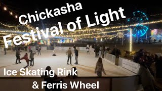 Chickasha Festival of Light - The Ferris Wheel and Ice Skating Rink