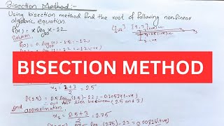 Bisection Method of Nemerical method