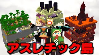 3つのバイオーム島でアスレ対決してみた結果🏁【マイクラ】