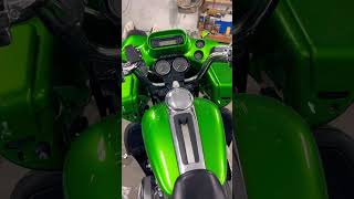 What do you guys think about this color on a Harley? #harleydavidson#motorcycle#green#biker