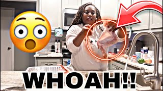 cooking the LARGEST TURKEY WINGS in the WORLD!!... | PART 1