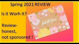 FabFitFun SPRING 2021 - Unsponsored HONEST REVIEW of ALL Items * I've tried them all for a month !