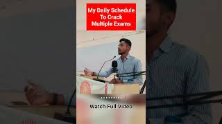 This Daily⏰️Schedule I Followed To Crack Multiple Exams | Kunal Wadhonkar | Mahatransco | Mahadiscom