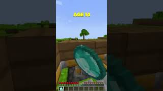 Minecraft How To Escape Crazy Traps At Different Ages🤩(INSANE)😍 #minecraft #shorts