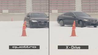 Audi quattro vs BMW xDrive vs Mercedes 4matic snow test