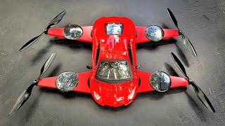 How To Make a solar airplane car - drone car - Lamborghini car