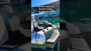 The center console pontoon boat hybrid with twin 300R outboards