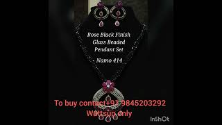 SALE!!!!!! Beautiful high quality glass beads long necklace TO BUY CONTACT GIVEN NUMBER IN VIDEO.