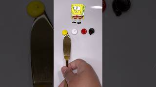 What color do mixed SpongeBob  make?? #paintmixing #colormixing #satisfyingart #asmr #asmrsounds