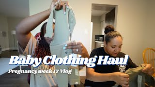 More baby clothes shopping + House Hunting | Pregnancy week 17 vlog