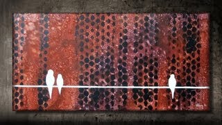 How to add texture to your painting - using bubble wrap - FAST and EASY - STEP BY STEP