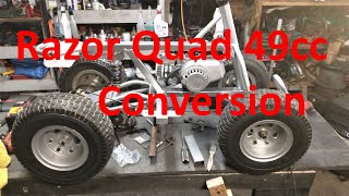 Razor Electric Quad converted to 49cc