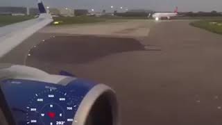 The speed of the aircraft at takeoff