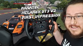 Fanatec McLaren GT3 V2 Wheel First Impressions (Live Stream) | Automobilista 2 VR