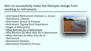 1. Program Overview - Retirement Transition