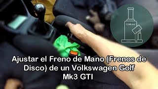 Volkswagen Golf Mk3 GTI, Regular el Freno de Estacionamiento (freno de mano). Frenos de Disco