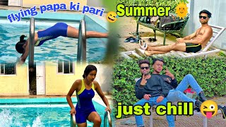 Summer season going to swimming 🏊 #viral // sk brt vlog 😱🏊😎