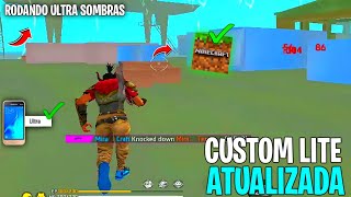 [NOVA ATUALIZAÇÃO] CUSTOM LITE FREE FIRE COM 3 MB GRÁFICO DE MINECRAFT DA NOVA ATUALIZAÇÃO