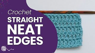 Stacked Stitch | Neater Straighter Edges | No chains |#crochettutorial #crochet #tutorial