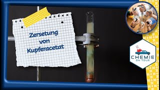 Zersetzung von Kupferacetat