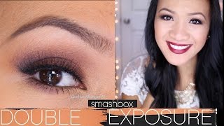 Warm Brown Smokey eye tutorial using Smashbox Double Exposure Palette