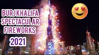 Burjkhalifa New year fireworks 2021