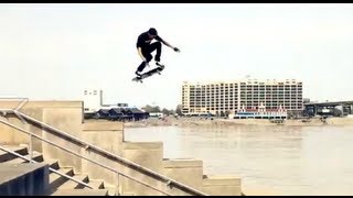 Aaron Jaws Pulando 20 degraus no Ollie