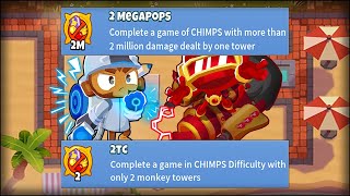 Overclock & Ray of Doom - 2 Megapops 2TC Achievements Run