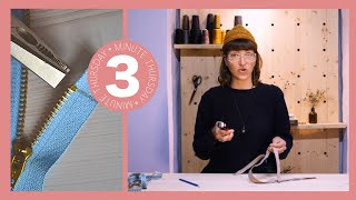 SUPER SIMPLE METHOD FOR RESIZING A *METAL* ZIPPER - How to Shorten a Zipper in Less Than 3 Min!