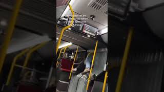 drunk spiderman without costume in bus