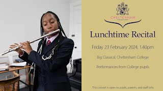 Lunchtime Recital, Friday 23 February 2024, 1.40pm